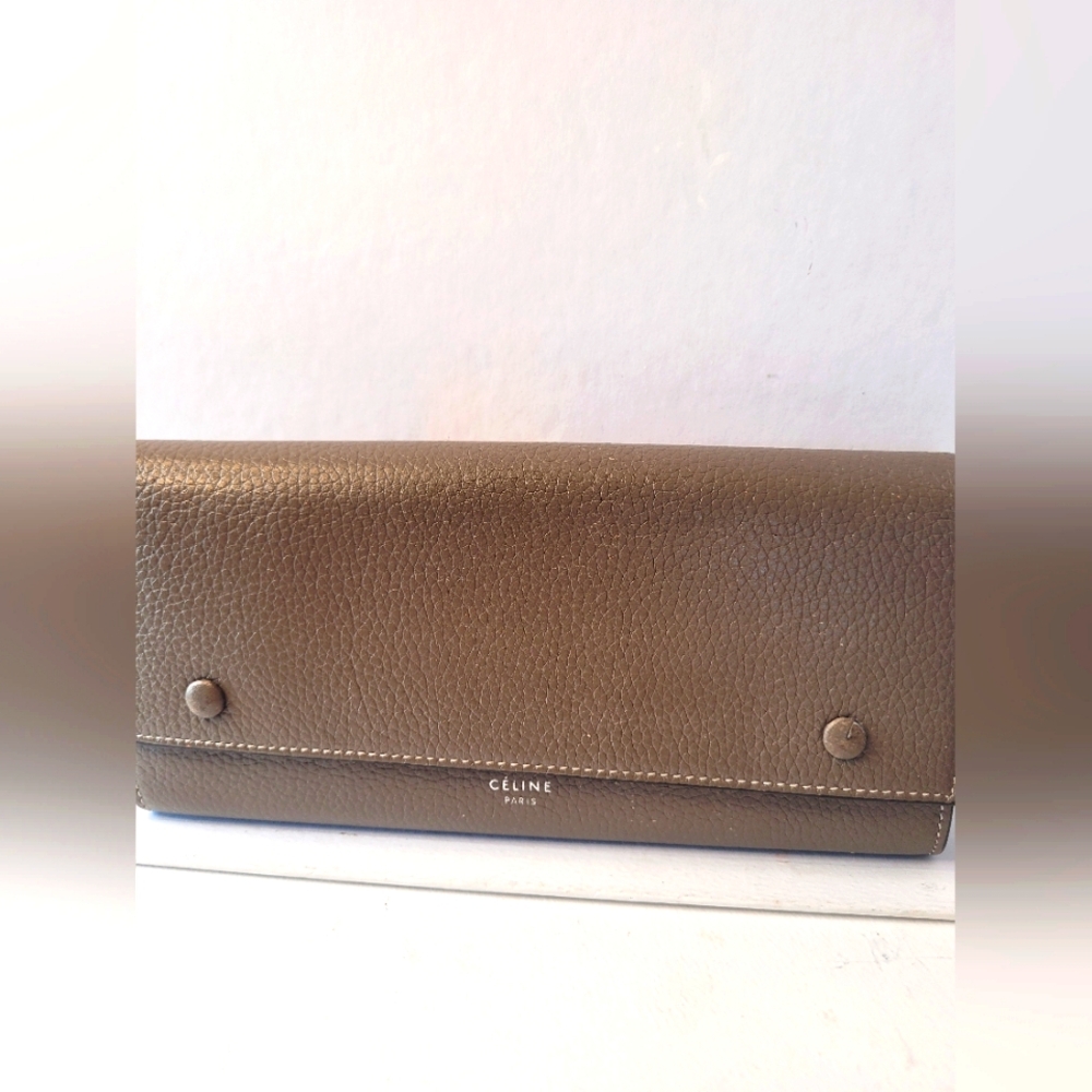 Celine Long Leather Wallet